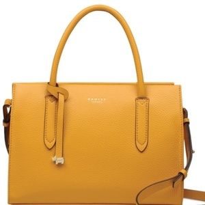 Radley Of London Arlington Court  Pebble Leather Yellow Handbag
